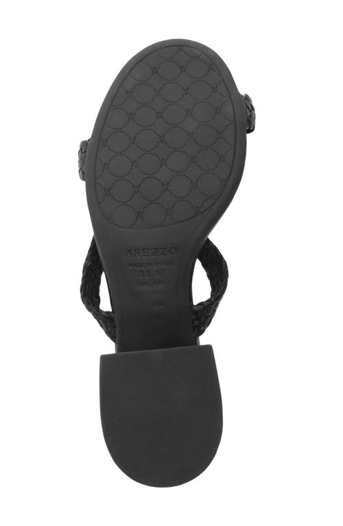 Arezzo Remy Block Heel Sandal In Black