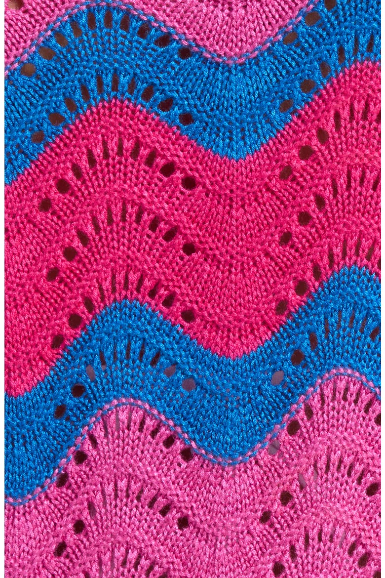 Beach Cover-Up Sweater, Alternate, color, SEASHELL ISLE COLORBLOCK