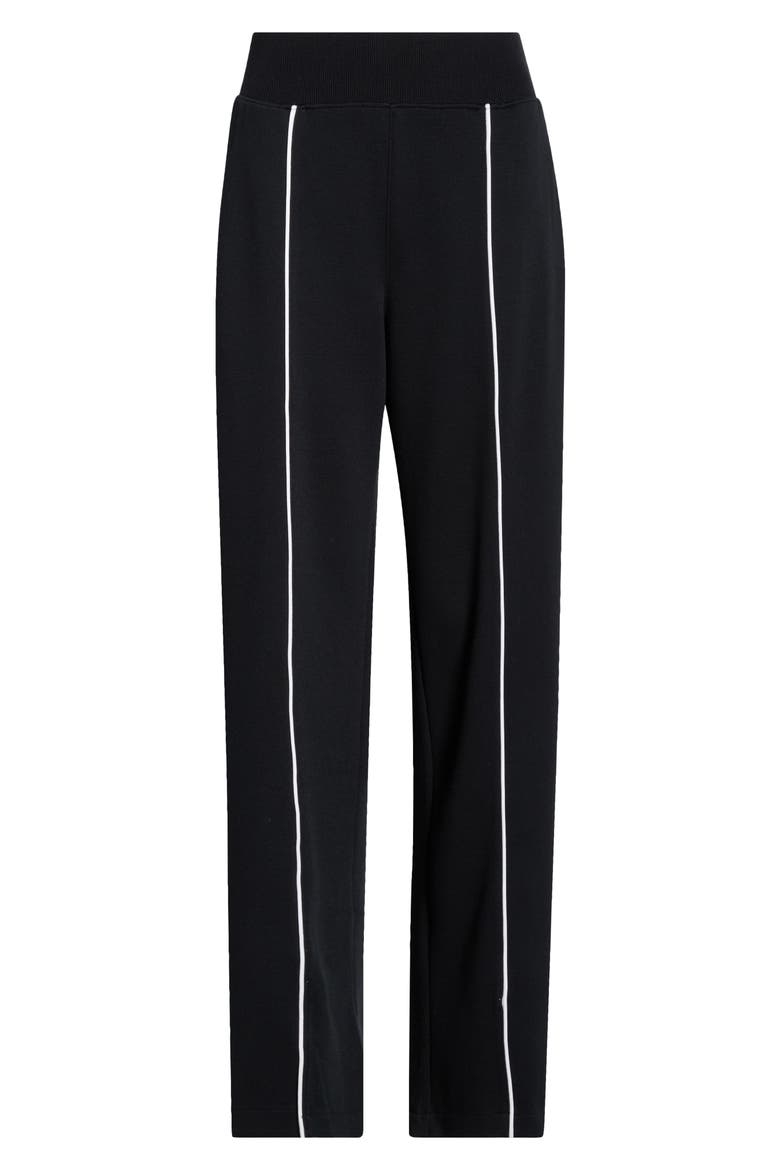 Airpiqué Straight Leg Pants, Alternate, color, VERY BLACK