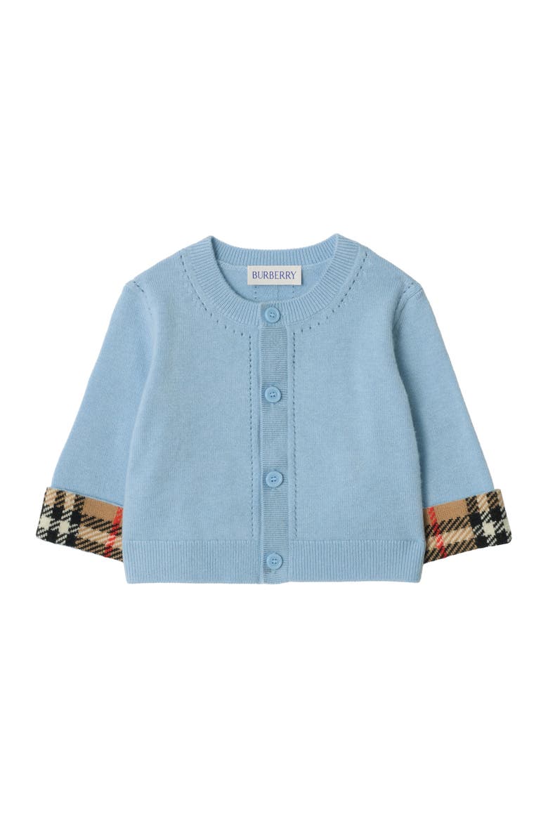 Burberry Cashmere Two-piece Baby Gift Set, Main, color, Ice Blue