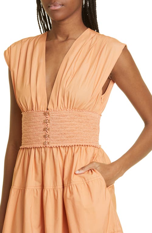 Derek Lam Antara A-line Dress In Soft Peach