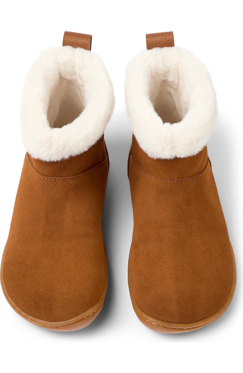 Camper Kids' Peu Cami Faux-Fur Lined Bootie, Alternate, color, Medium Brown