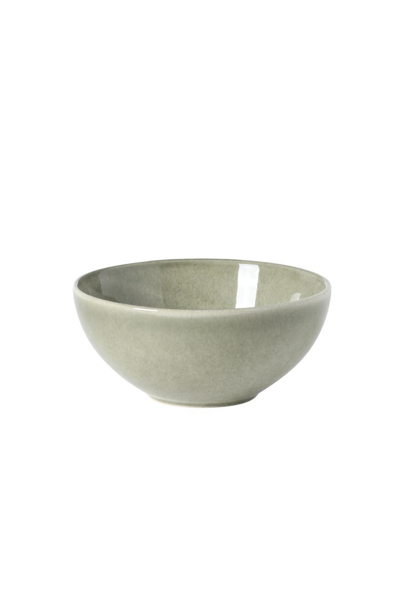 Castle Peak 12-Piece Reactive Glaze Stoneware Dinnerware Set, Alternate, color, Green