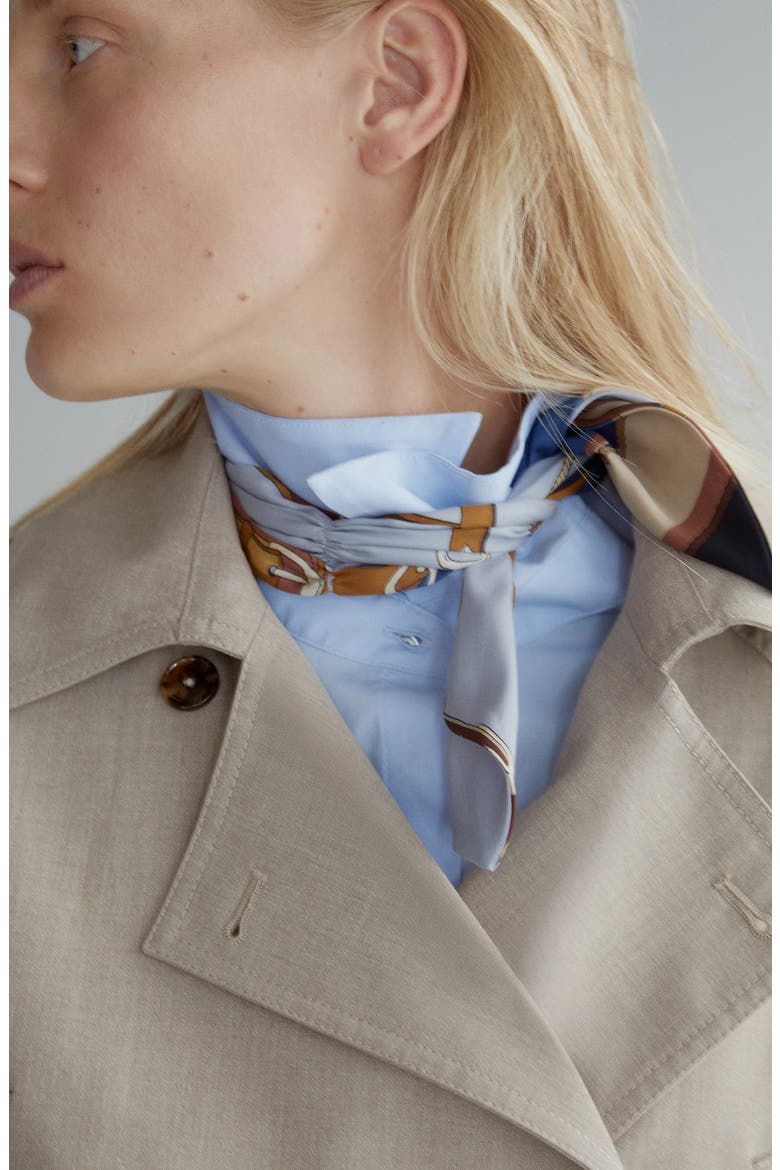 Short Trench Jacket, Alternate, color, BEIGE