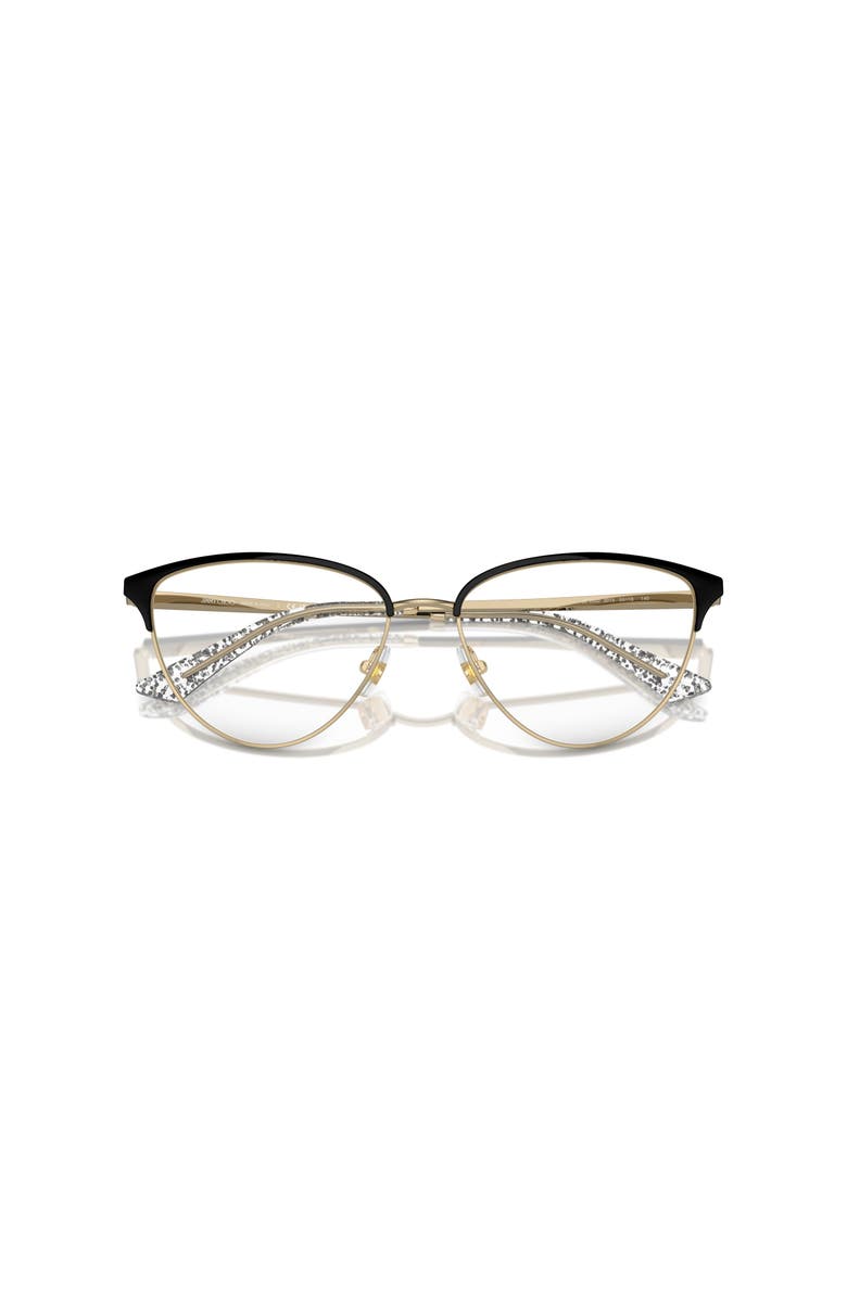 Jimmy Choo 53mm Cat Eye optical glasses, Alternate, color, Black