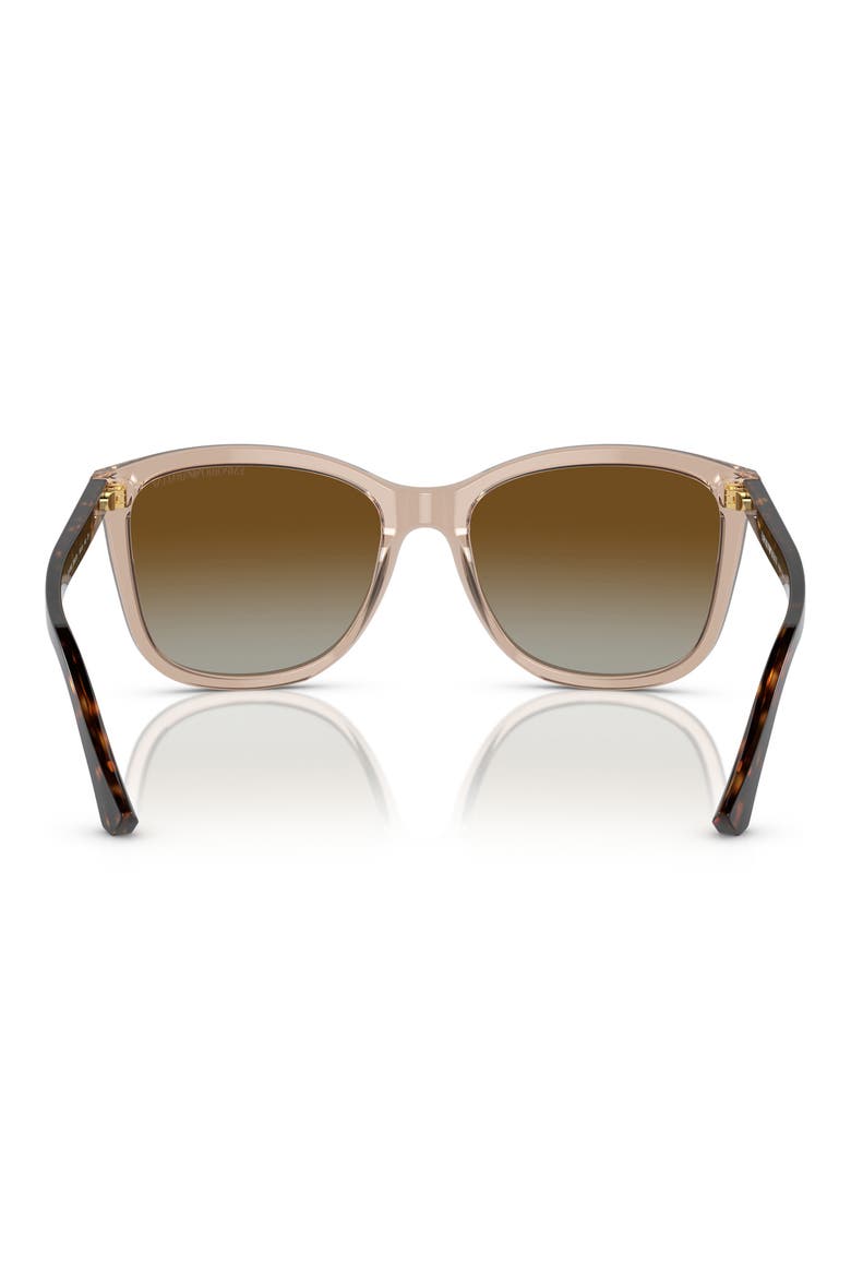 56mm Gradient Square Sunglasses, Alternate, color, TUNDRA / GRADIENT BROWN POLAR