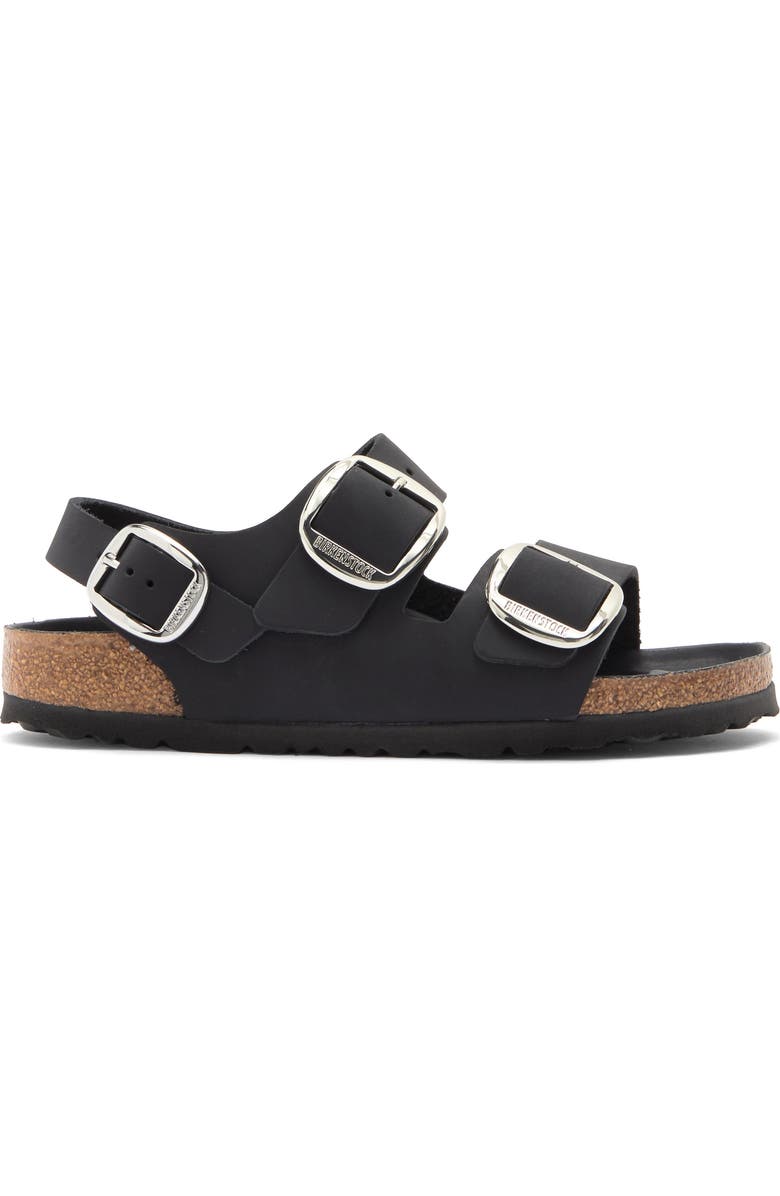 Birkenstock Milano Slingback Sandal, Alternate, color, Black