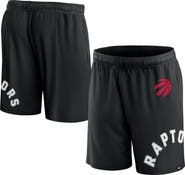 FANATICS Men's Fanatics Branded Black Toronto Raptors Free Throw Mesh Shorts