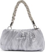 Jessica McClintock Florian Pleated Metallic Shoulder Bag