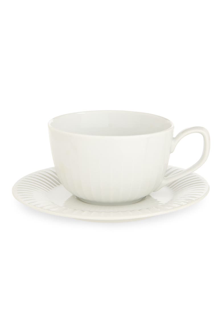 Hammershøi Coffee Cup & Saucer Set, Main, color, WHITE