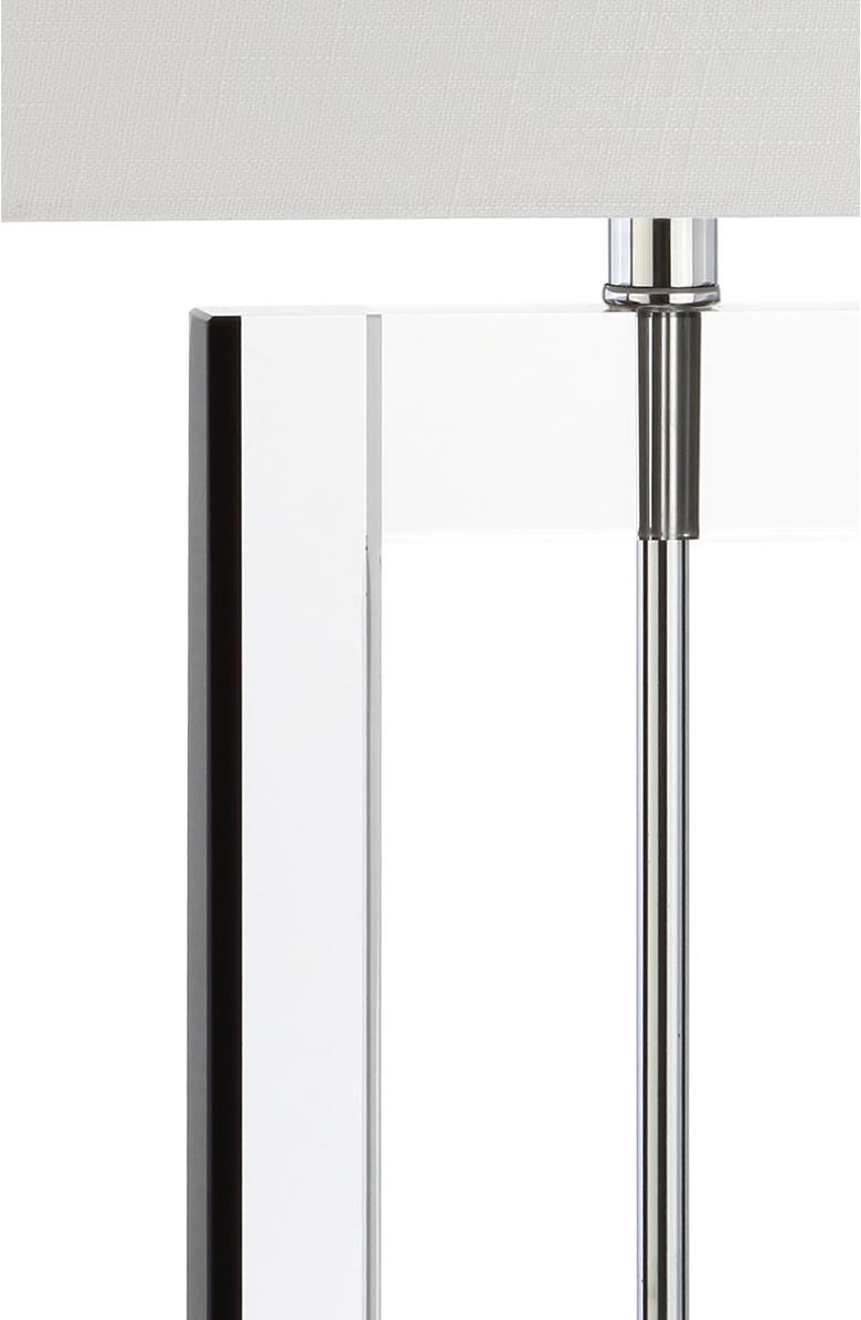 JONATHAN Y Parish 26" Crystal LED Table Lamp, Clear/Black, Alternate, color, Clear/Black
