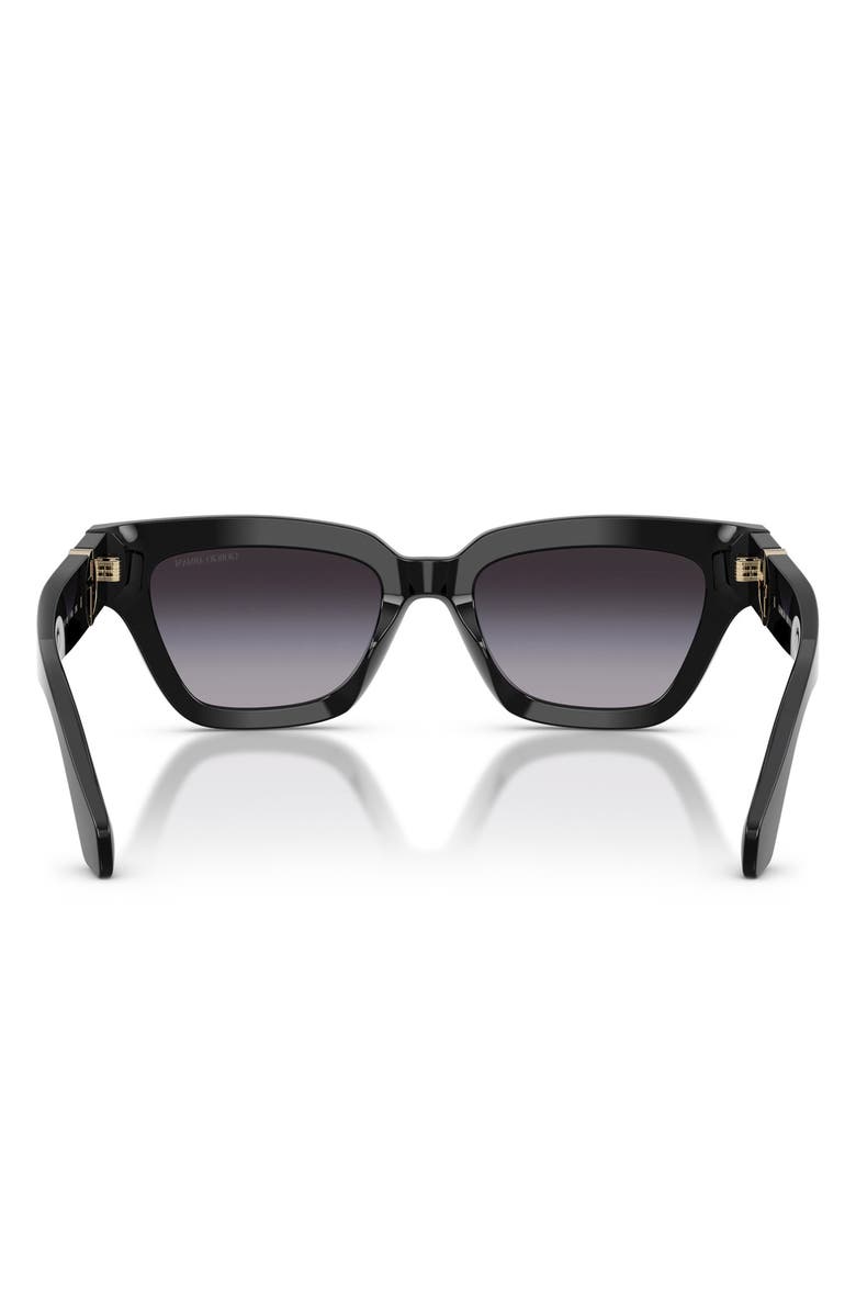 AX Armani Exchange 50mm Gradient Cat Eye Sunglasses, Alternate, color, Black / Gradient Grey