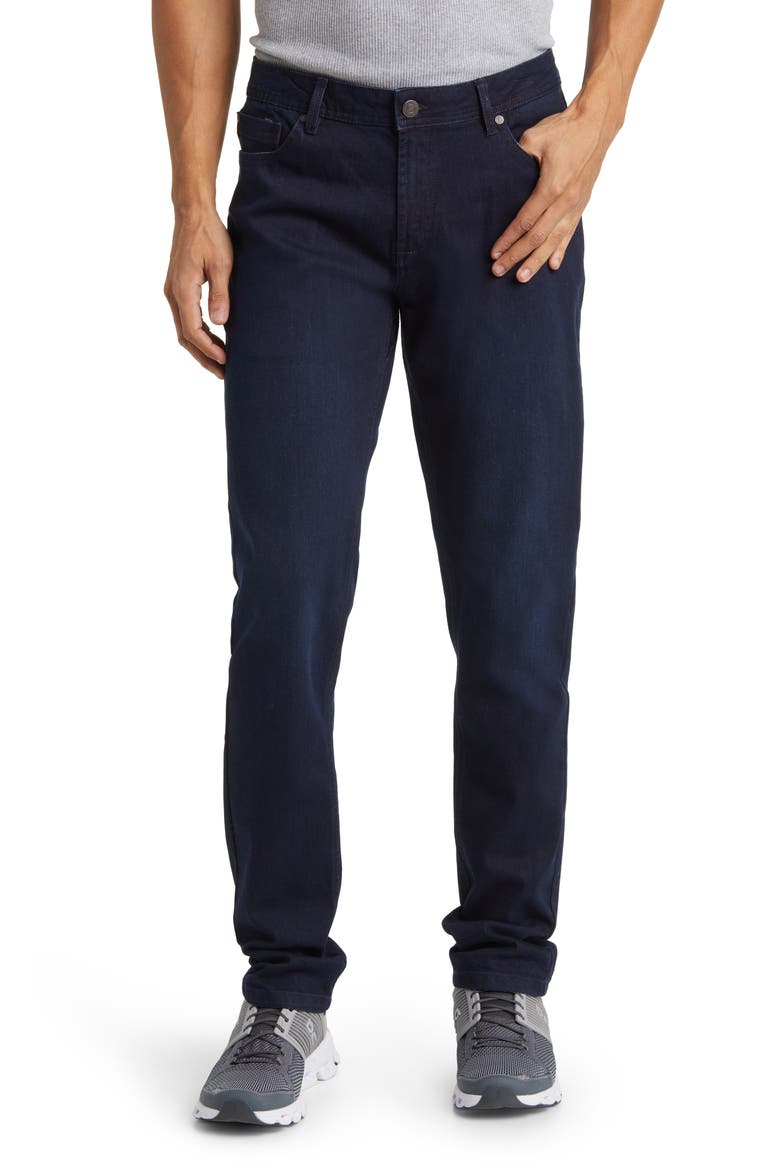 Straight Athletic Fit 2.0 Stretch Jeans, Main, color, DARK RINSE