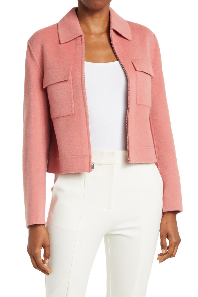 Flap Pocket Jacket, Main, color, BLOSSOM MELANGE