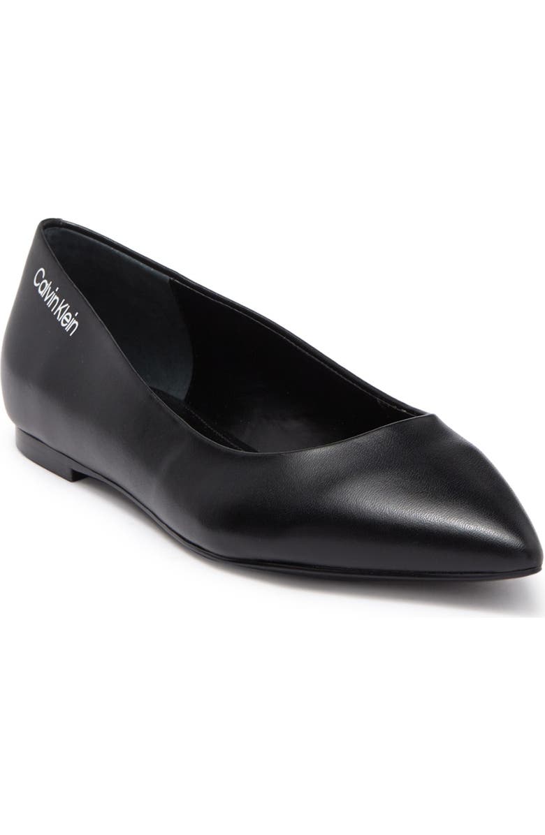 Calvin Klein Aliyah Pointed Toe Flat, Main, color,