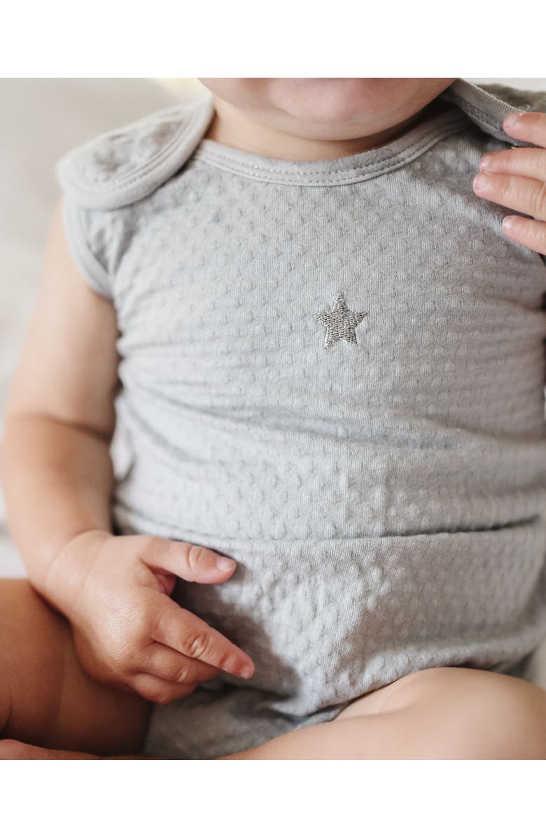 Ely's & Co. Cotton - Embroidered Star Collection-Romper, Alternate, color, Star/Blue