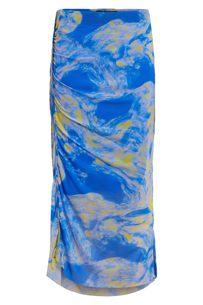 Nora Inspiral Midi Skirt, Alternate, color, ELECTRIC BLUE