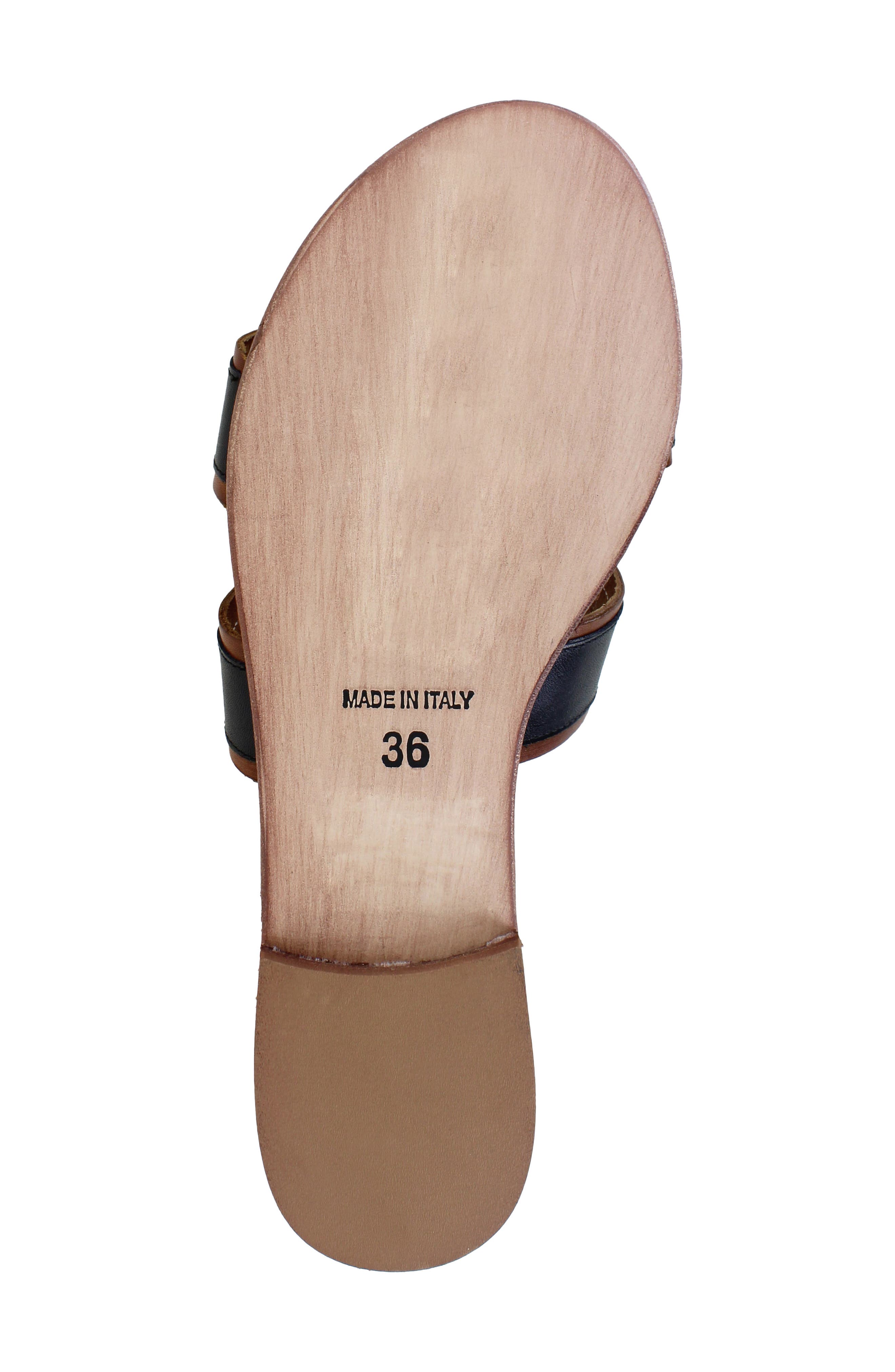 Artisan Crafted By Zigi Alitza Leather Sandal, Alternate, color, Black