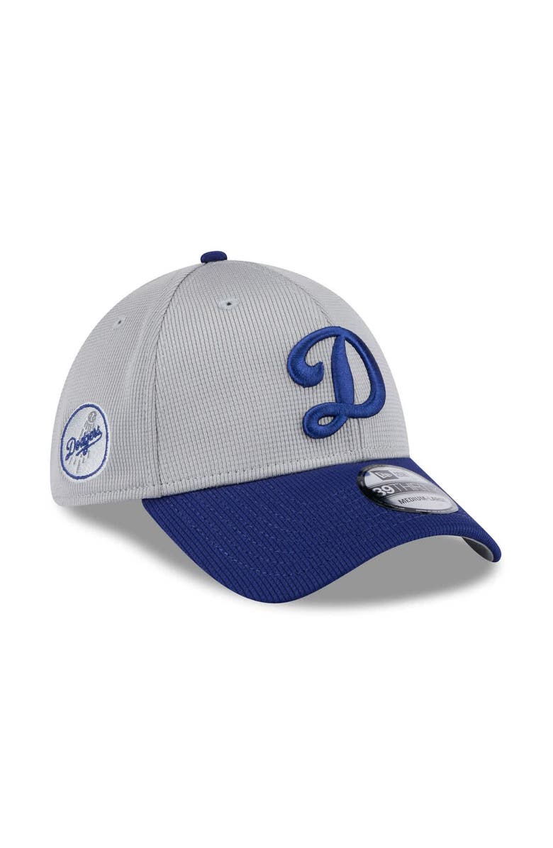New Era Men's New Era  Gray/Royal Los Angeles Dodgers 2025 Batting Practice 39THIRTY Flex Hat, Alternate, color, 