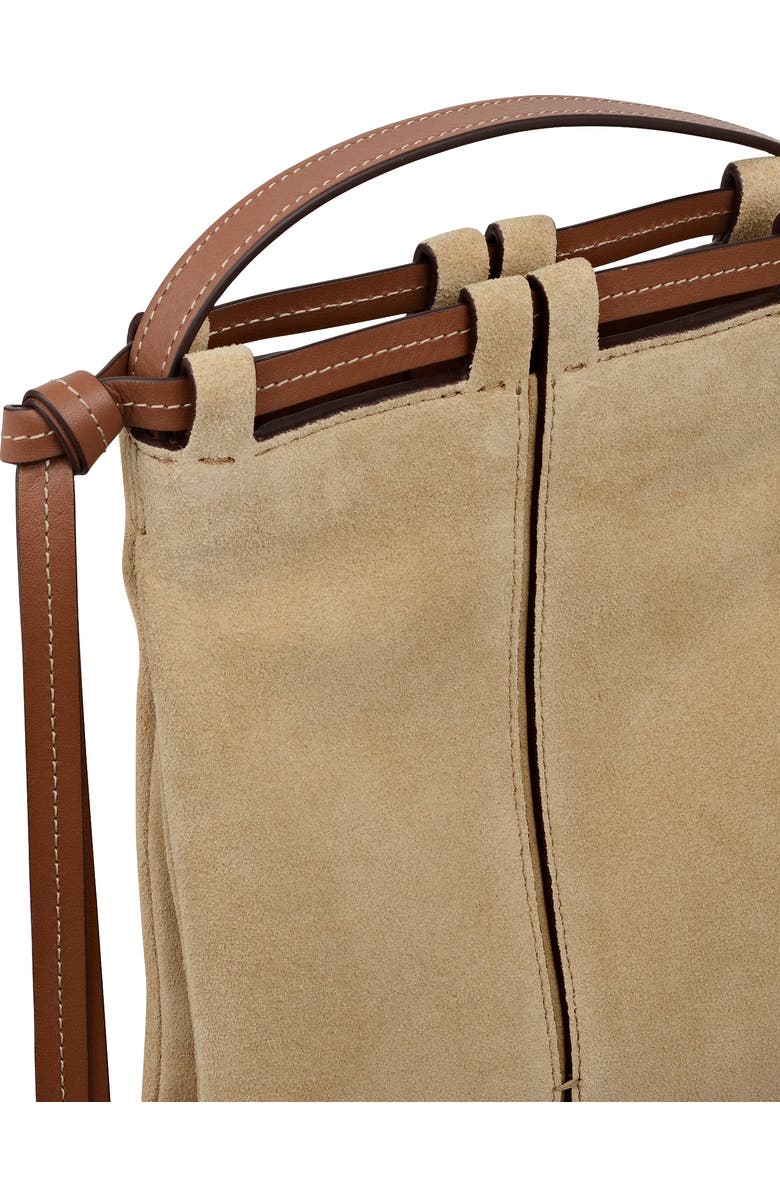 Radley The Connaught - Suede Small Open Top Crossbody Bag, Alternate, color, Sahara