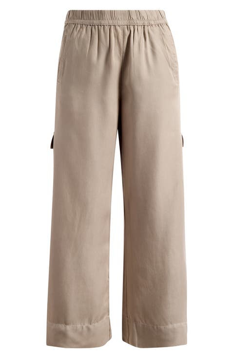 Eliot Wide Leg Cargo Pants (Petite)