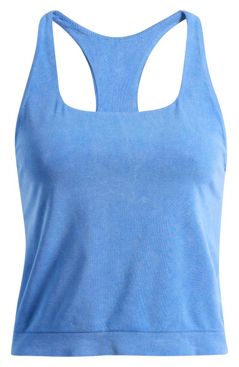 Free People FP Movement Go To Smooth Square Neck Camisole, Main, color, Washed Light Cobalt