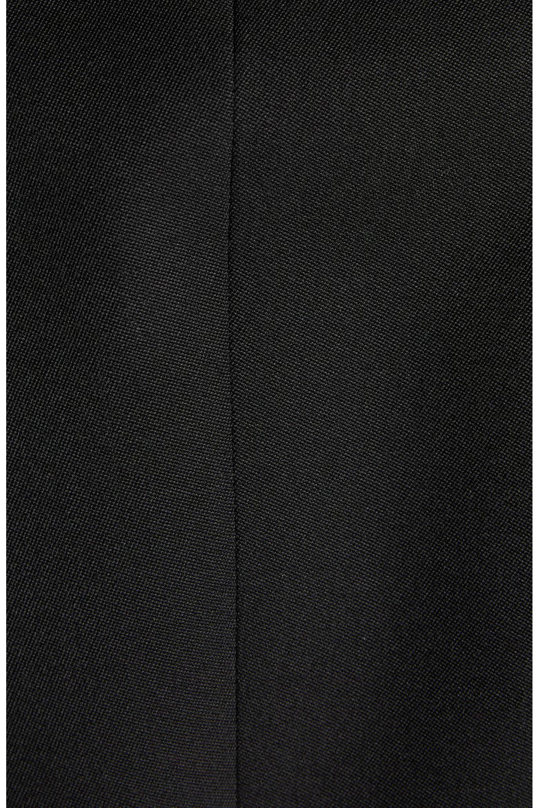 Off the Shoulder Wool Grain de Poudre Harness Jacket, Alternate, color, BLACK