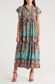 La Fiorentina Tiered Maxi Dress