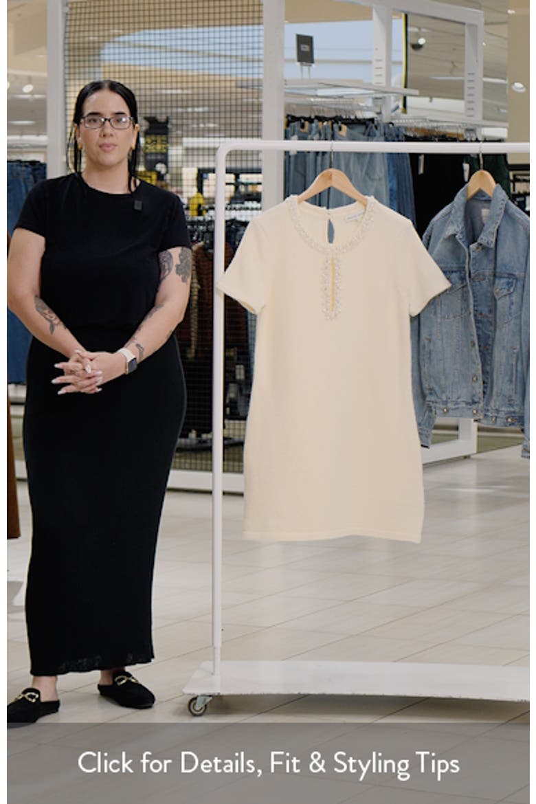 Bead & Rhinestone Sweater Dress video