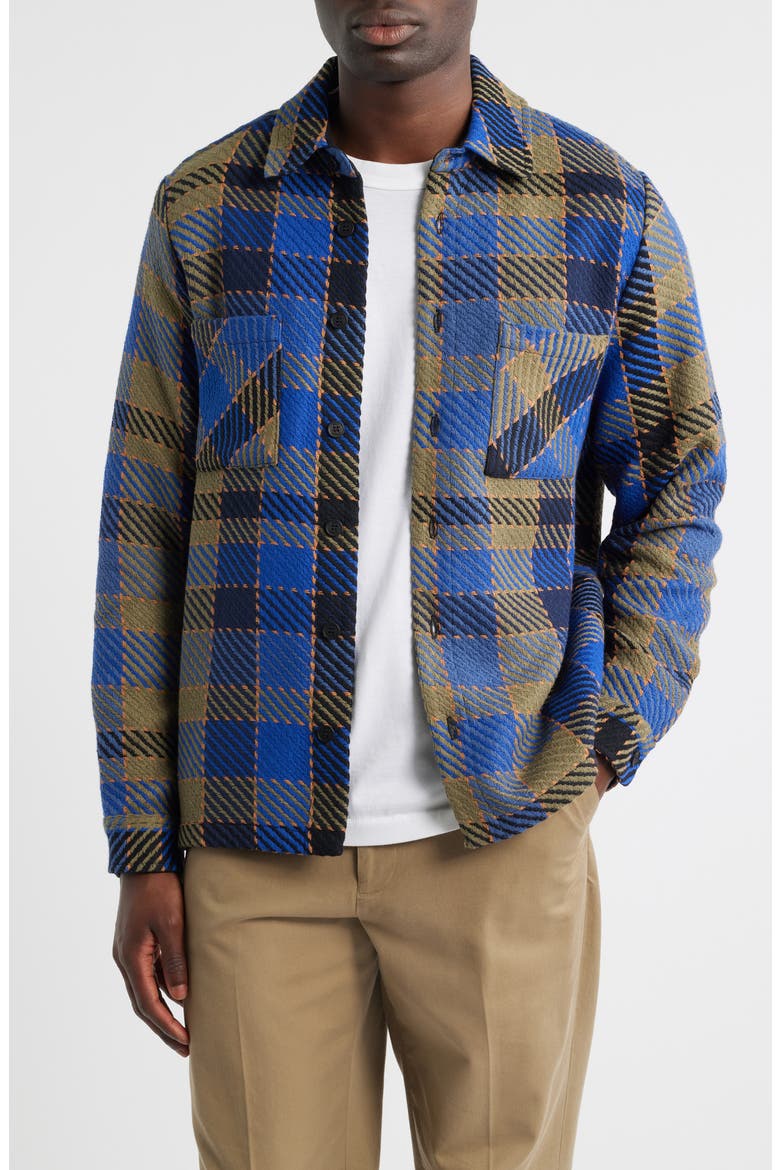 Whiting Overshirt, Main, color, BLUE / KHAKI