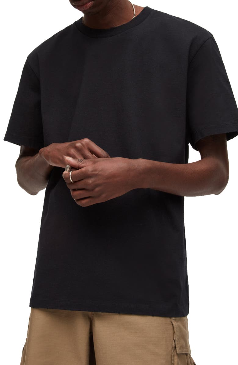 AllSaints Bodhi Cotton Crewneck T-Shirt, Main, color, 