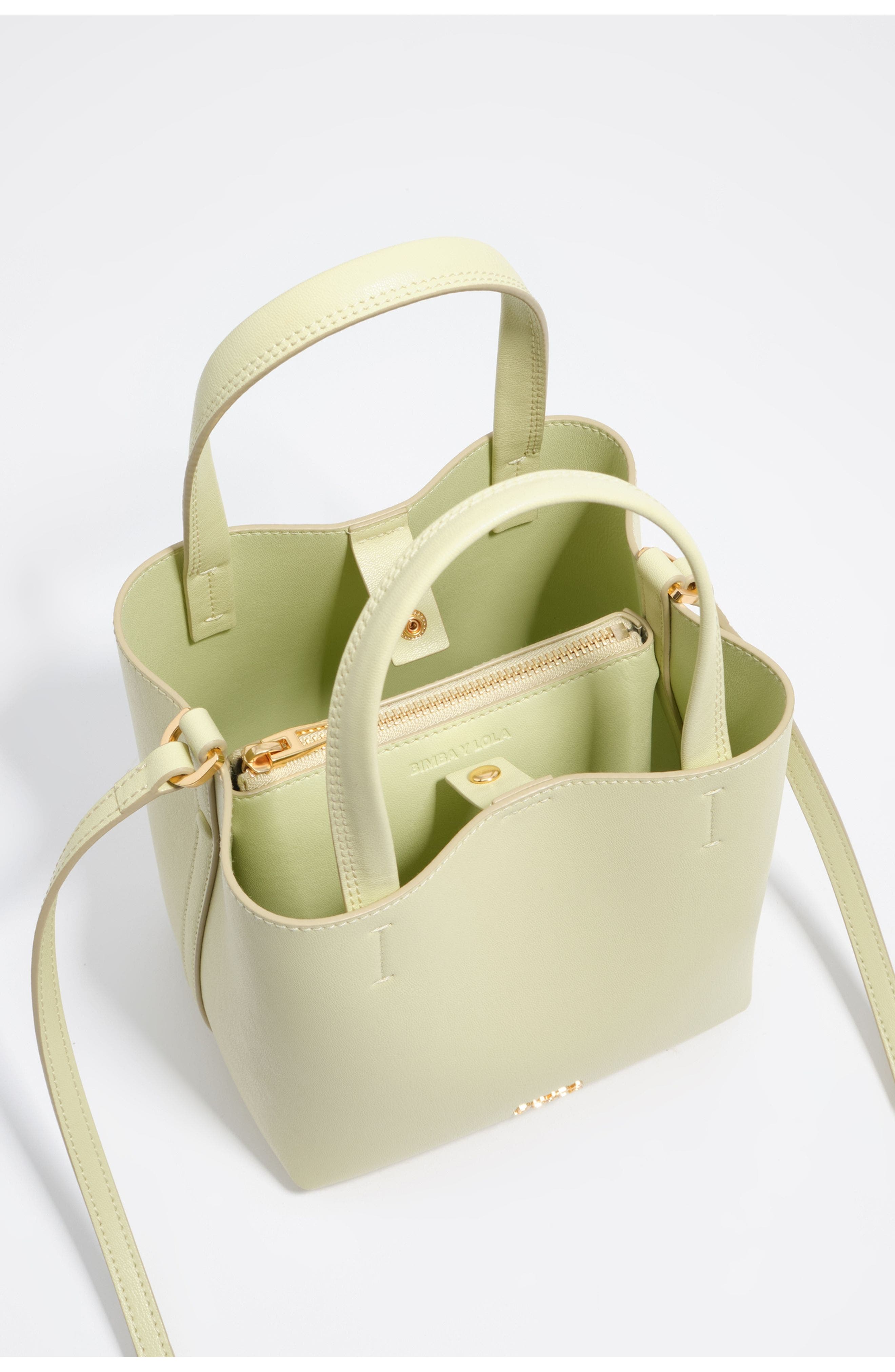 Bimba y Lola Chihuahua Leather Bag, Alternate, color, Pale Green