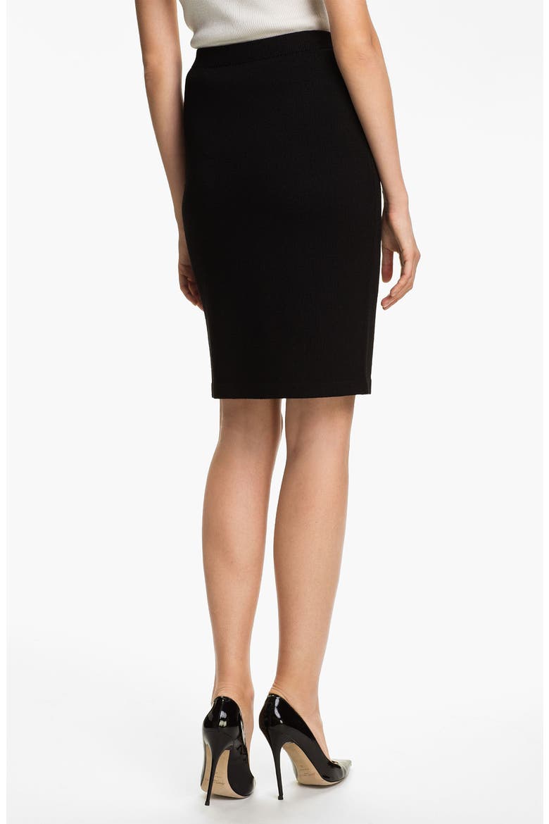Santana Knit Skirt, Alternate, color, CAVIAR