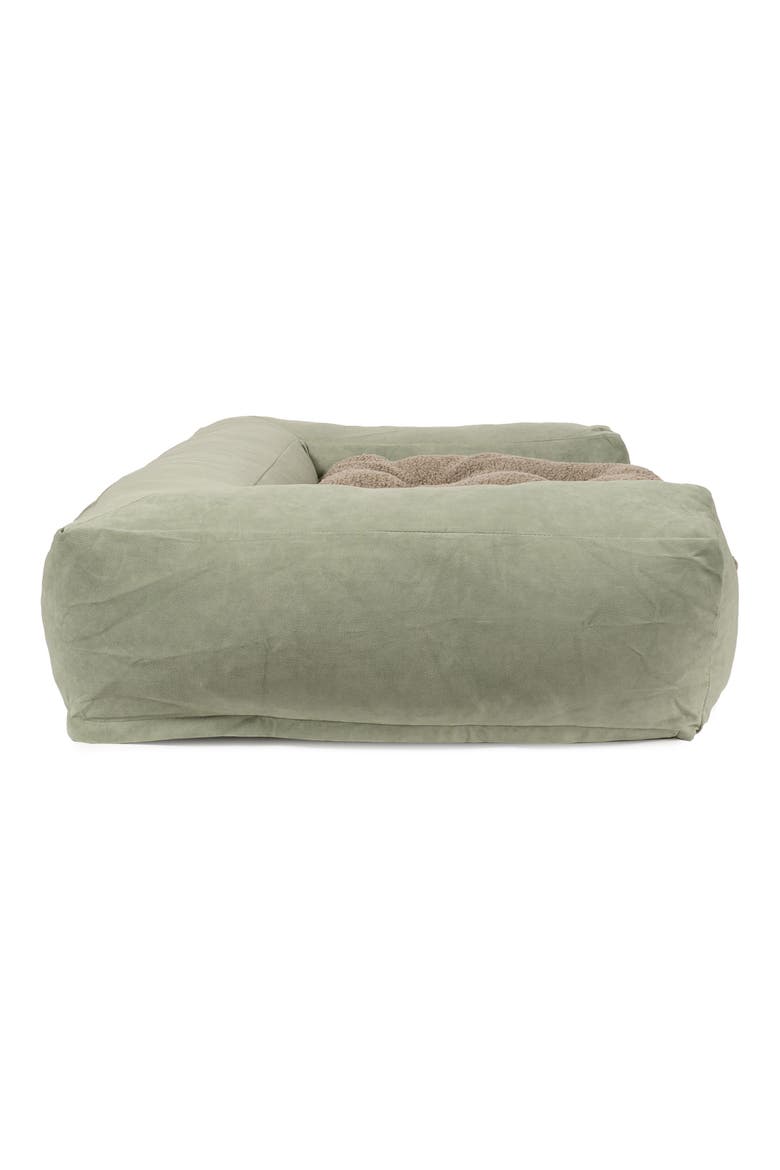 Rectangular Orthopedic Pet Couch Dog Bed, Alternate, color, GREEN