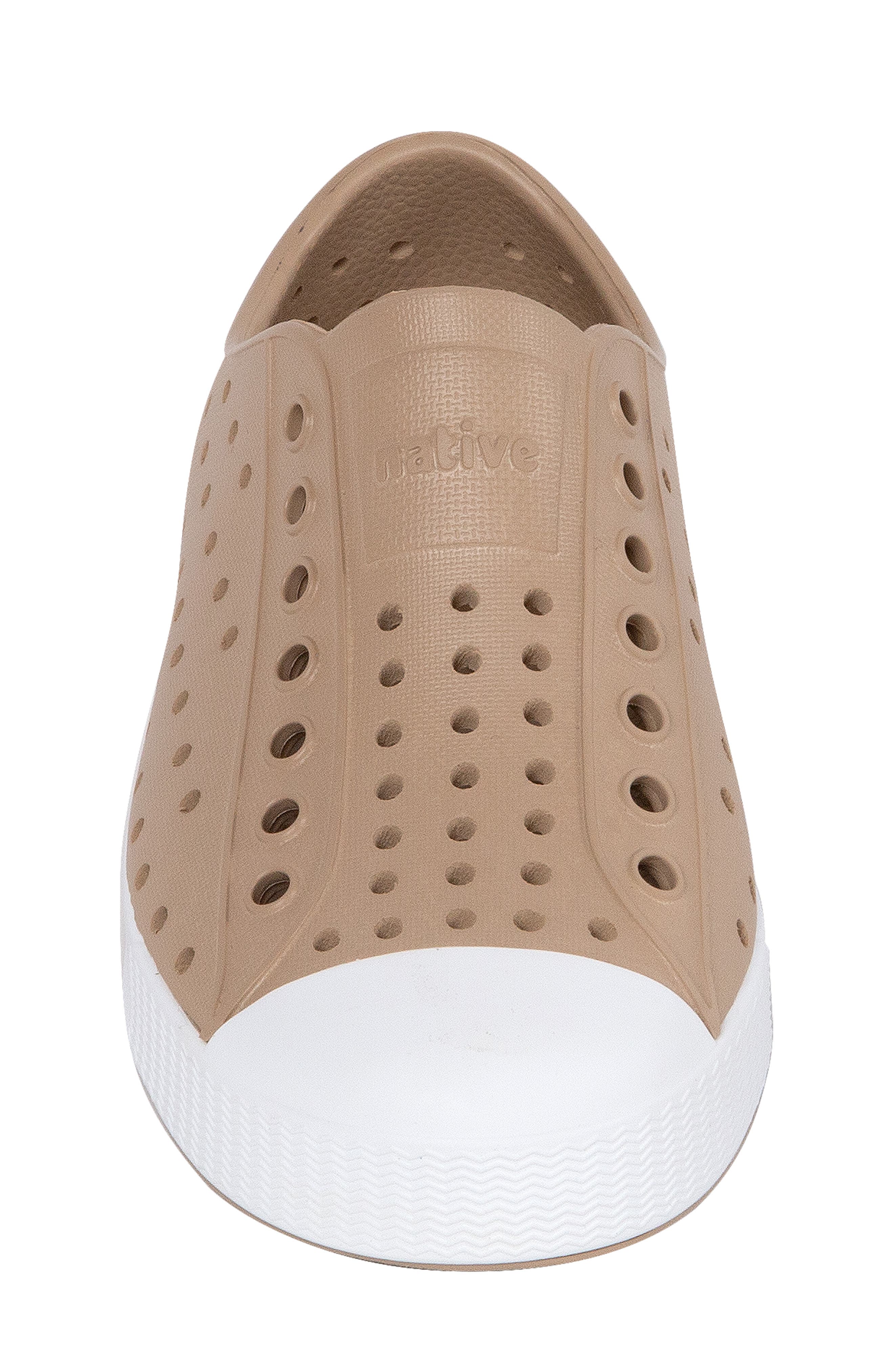 Native Shoes Kids' Jefferson Water Friendly Slip-On Sneaker, Alternate, color, Flax Tan/ Shell White