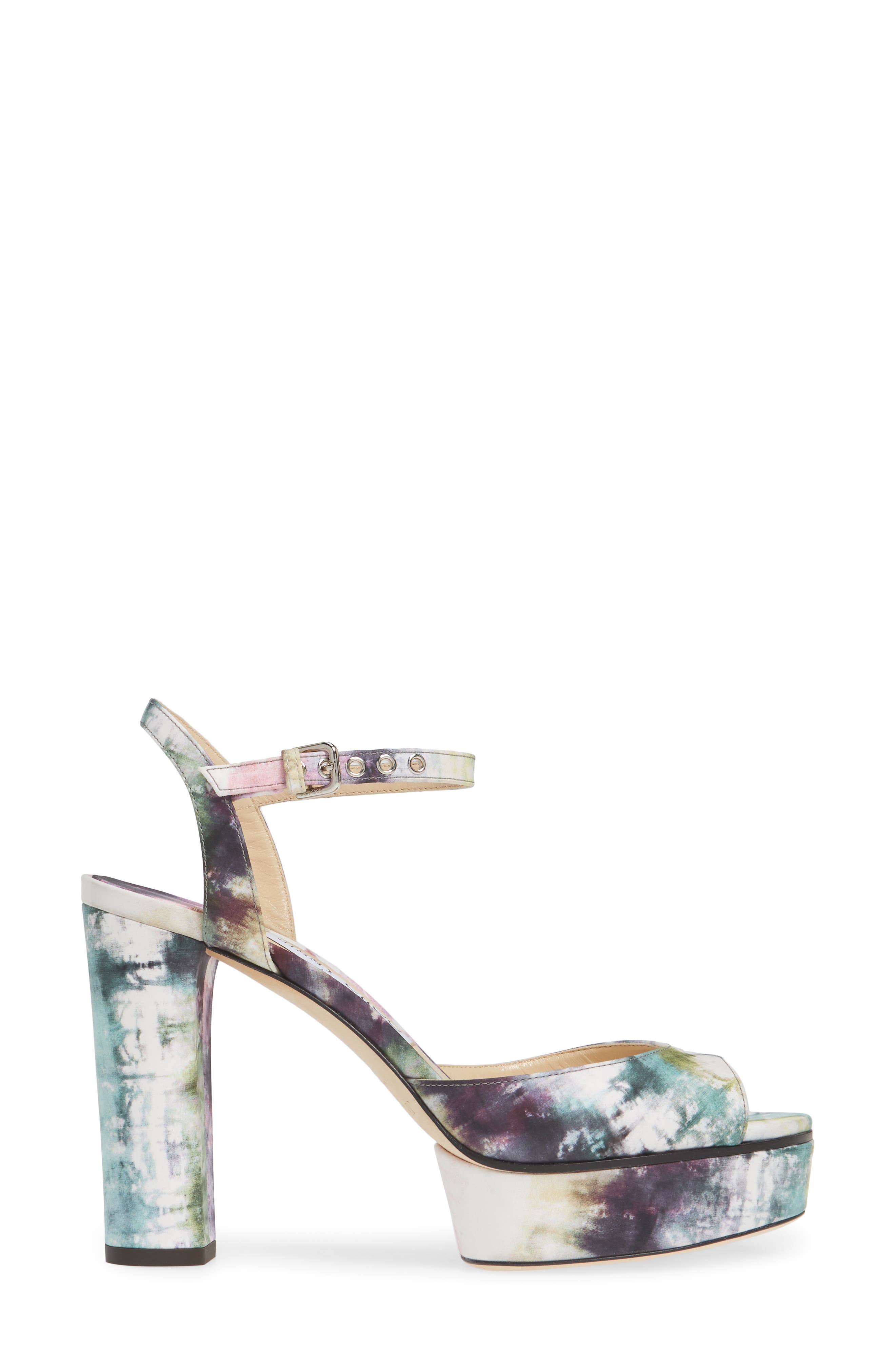 Jimmy Choo Peachy Tie Dye Platform Sandal, Alternate, color, 