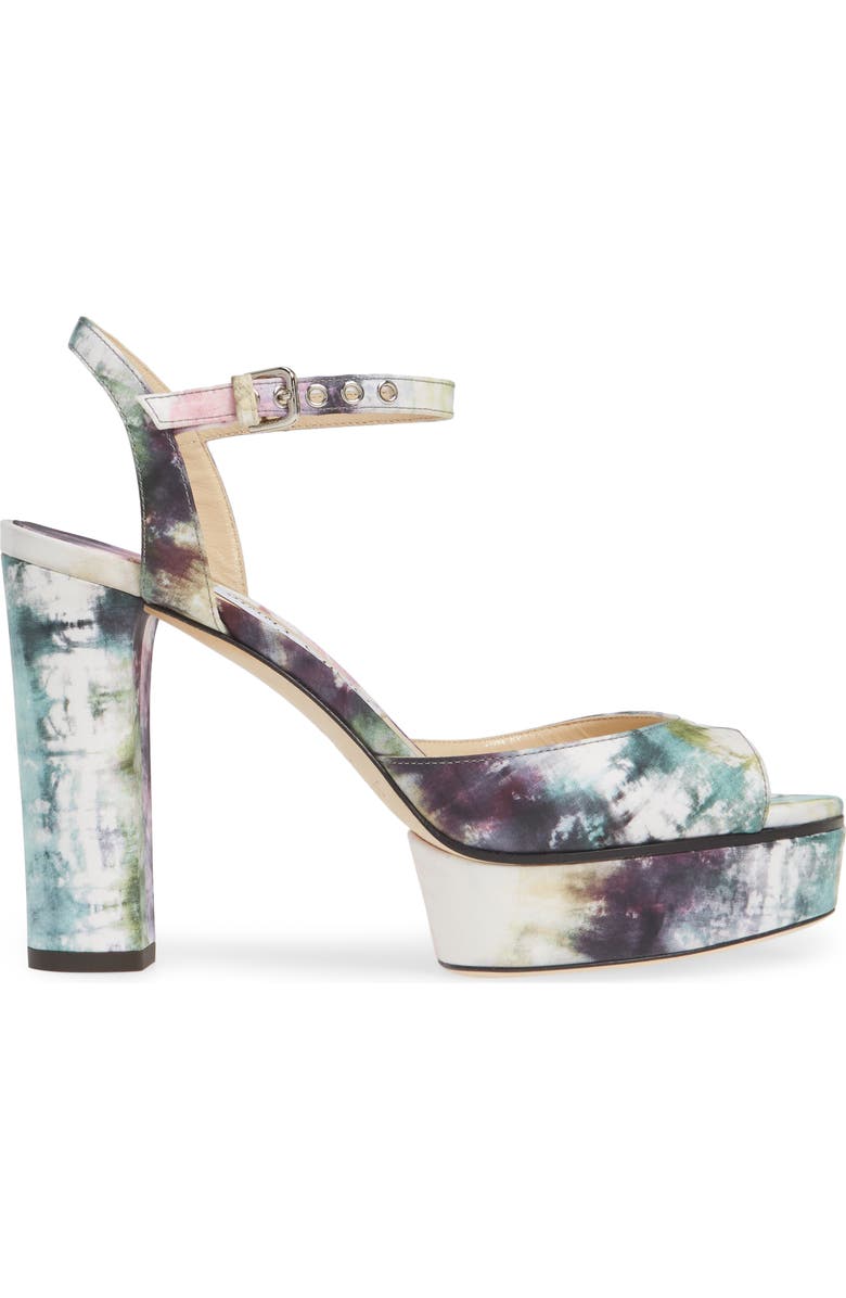 Jimmy Choo Peachy Tie Dye Platform Sandal, Alternate, color,