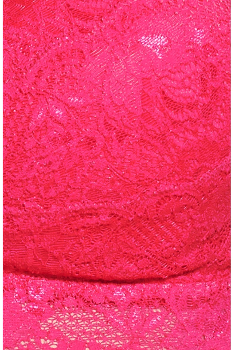 'Never Say Never Mommie' Soft Cup Nursing Bralette, Alternate, color, BRIGHT GRENADINE