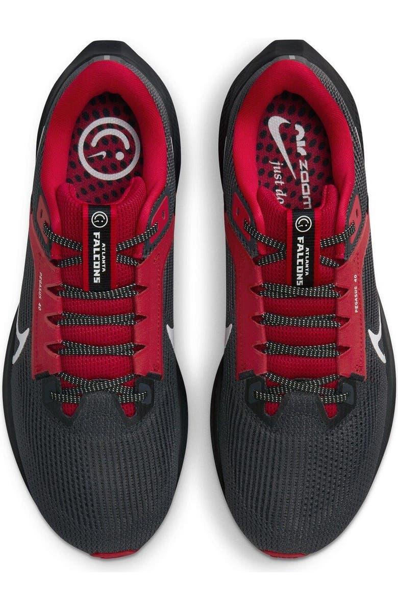 Nike Unisex Nike Anthracite Atlanta Falcons Zoom Pegasus 40 Running Shoe, Alternate, color,
