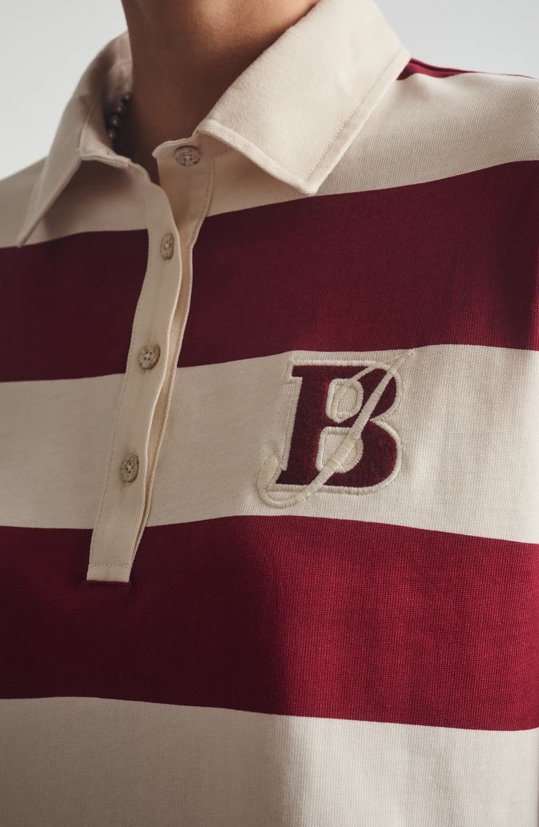 Brooklyn Industries Stripe Rugby Shirt, Alternate, color, Biking Red Striped