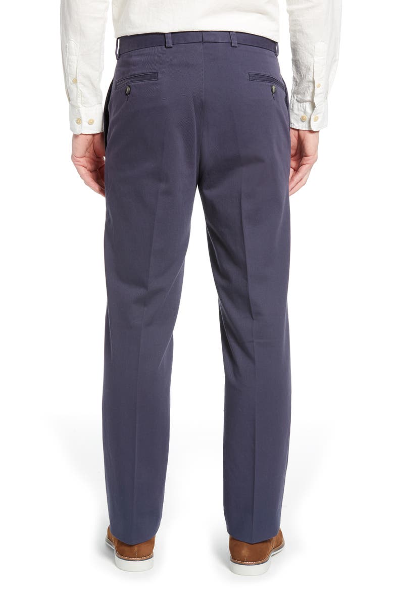 Charleston Khakis Flat Front Chino Pants, Alternate, color, NAVY