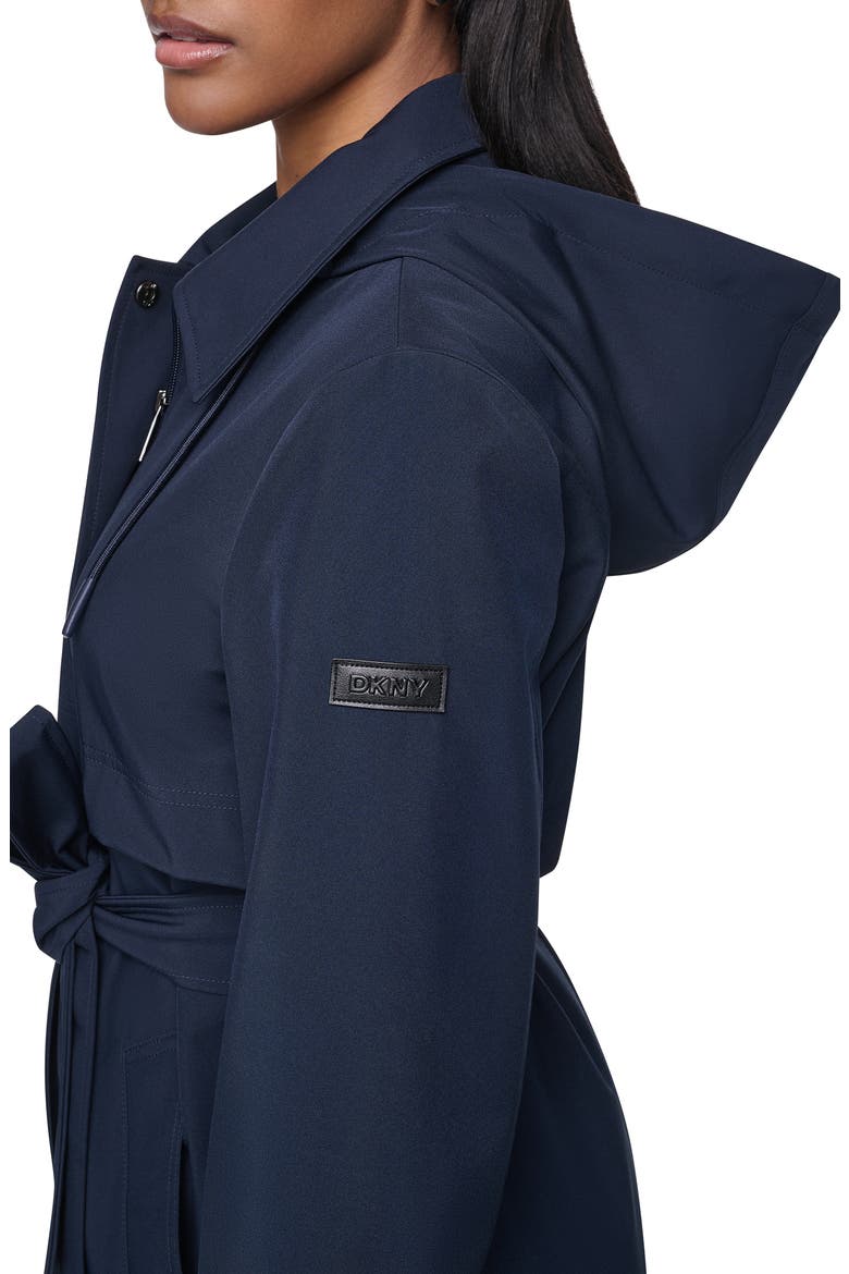 Flextech Trench Coat, Alternate, color, DARK NAVY