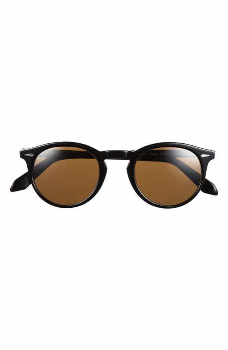 Excursionist Elite 49mm Round Polarized Sunglasses