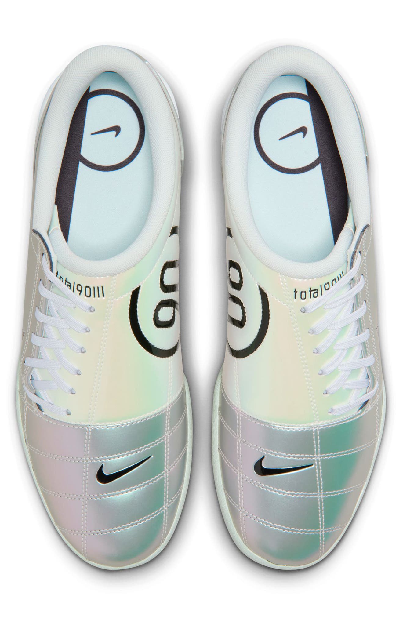 Nike Total 90 Premium Soccer Sneaker, Alternate, color, Off White/ Black/ Light Silver