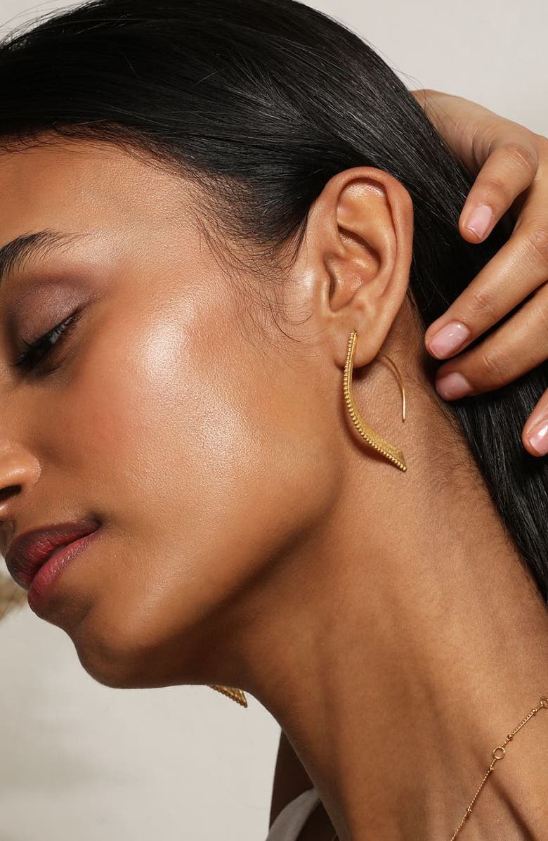 Satya Jewelry Embody Grace Lotus Petal Earrings, Alternate, color,