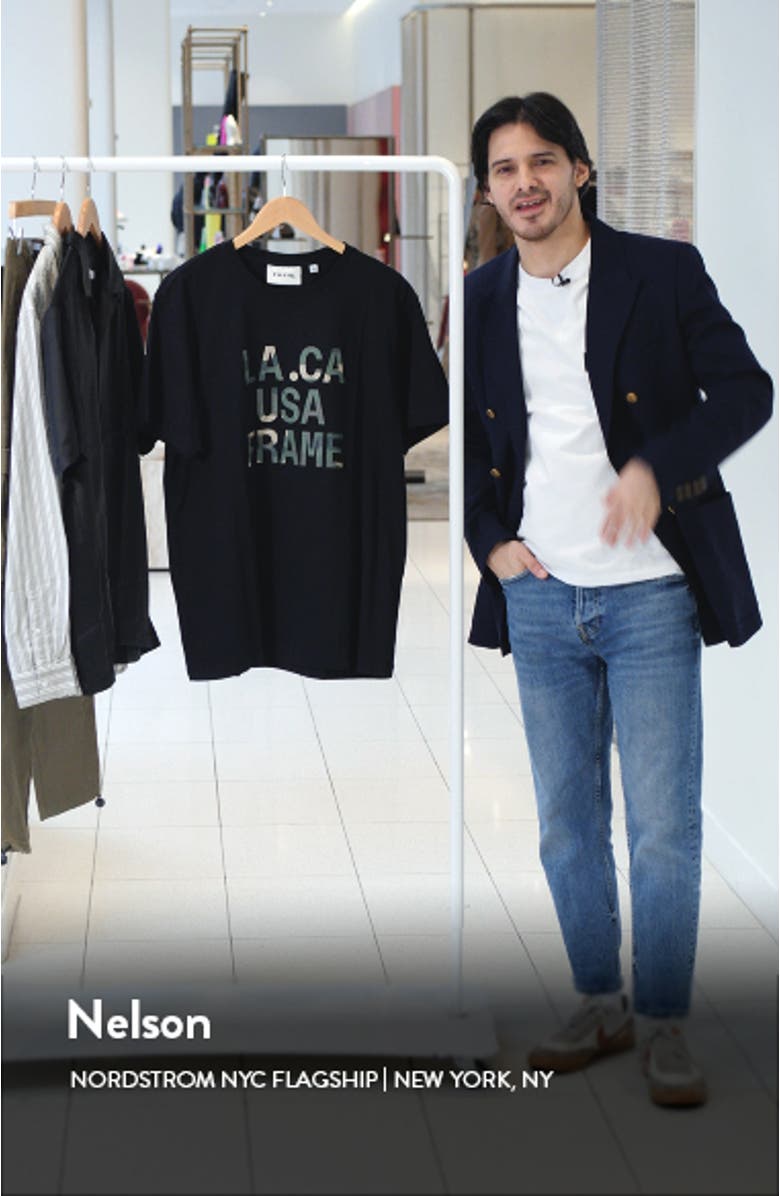 Camo Logo Cotton Graphic Tee, sales video thumbnail