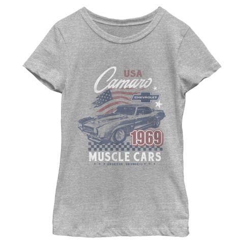 Girl's General Motors Camaro Muscle Cars  Graphic T-Shirt