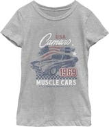 General Motors Girl's General Motors Camaro Muscle Cars  Graphic T-Shirt