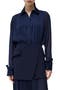 Vinka Pleated Button-Up Shirt