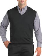 Harbor Bay by DXL Big & Tall V-Neck Sweater Vest